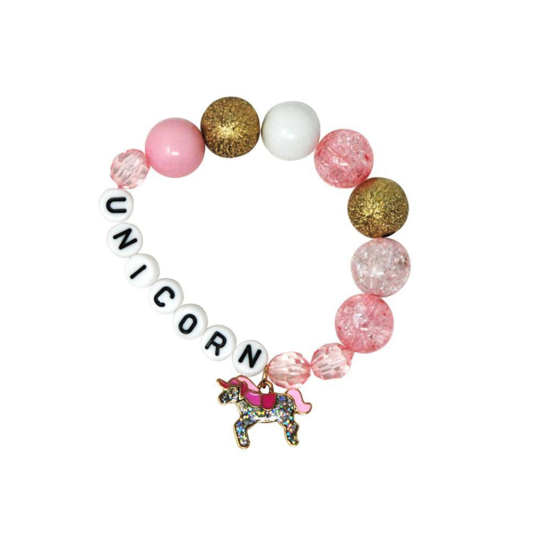 Unicorn Letters & Charm Bracelet