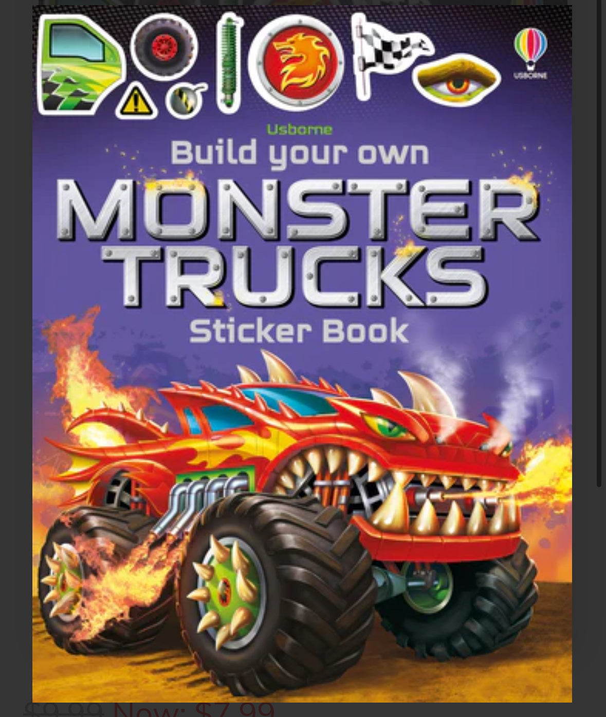 Build your own Monster Trucks Sticker Book