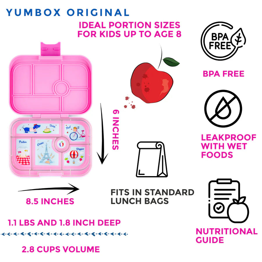 Yumbox Leakproof Bento Lunchbox - Fifi Pink