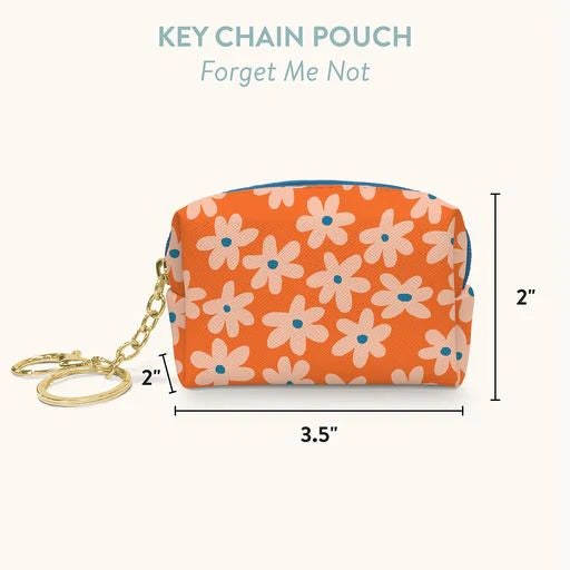 Forget Me Not Keychain Pouch