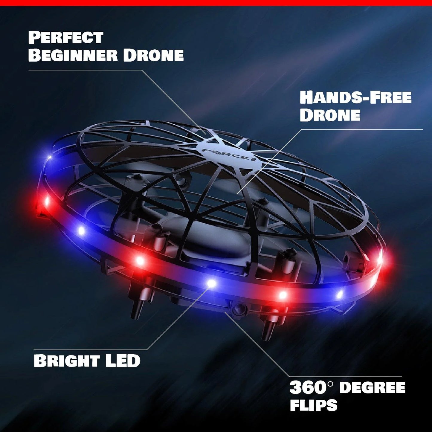 Scoot LED Hand Operated Drone