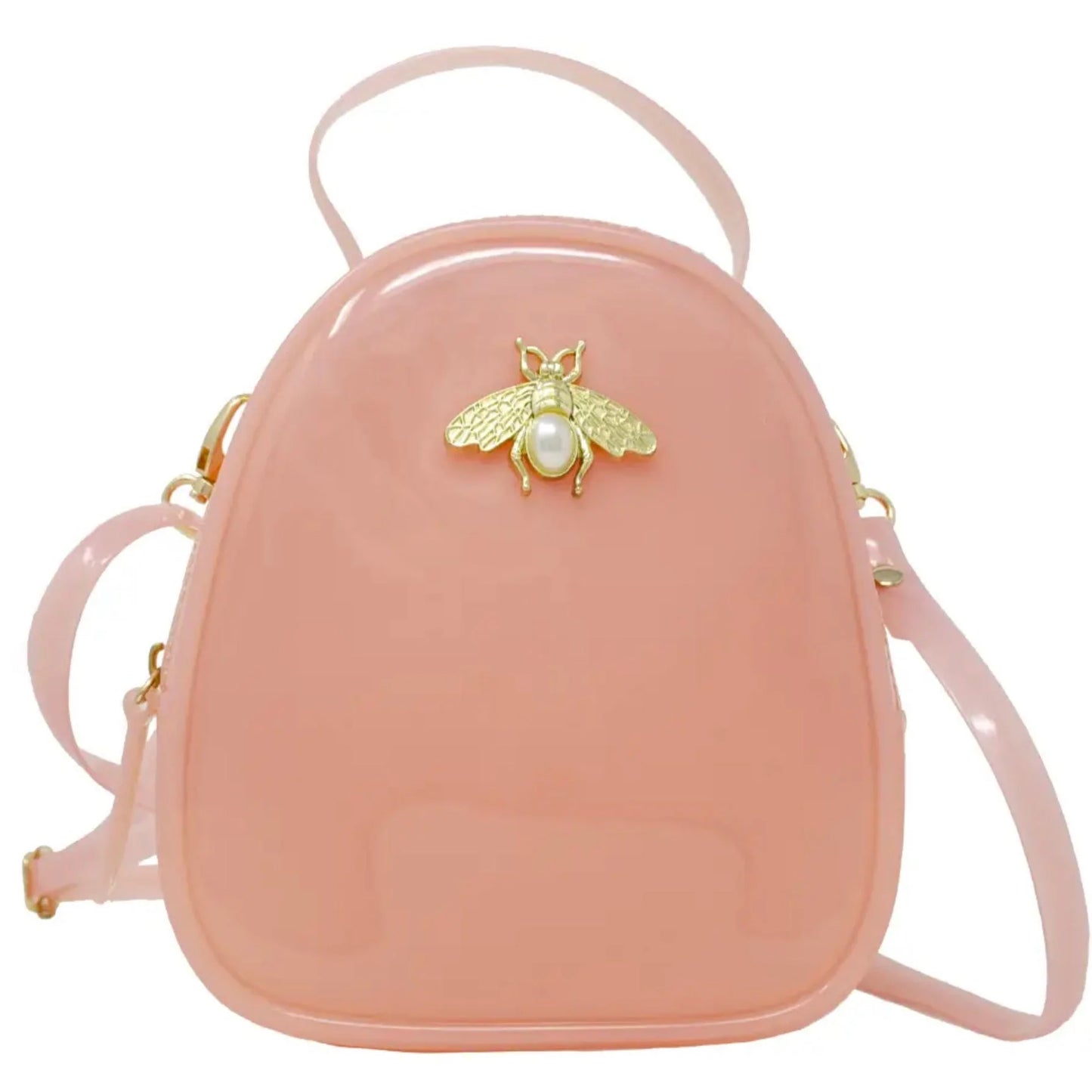 Pink Jelly Crossbody Bee Bag
