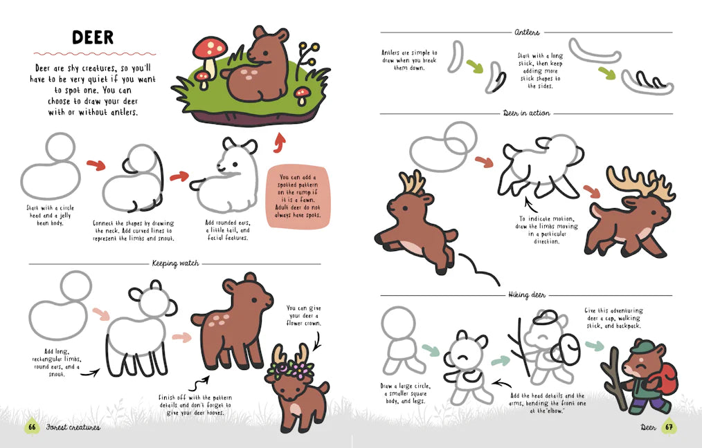 How To Draw Cute Woodland Friends