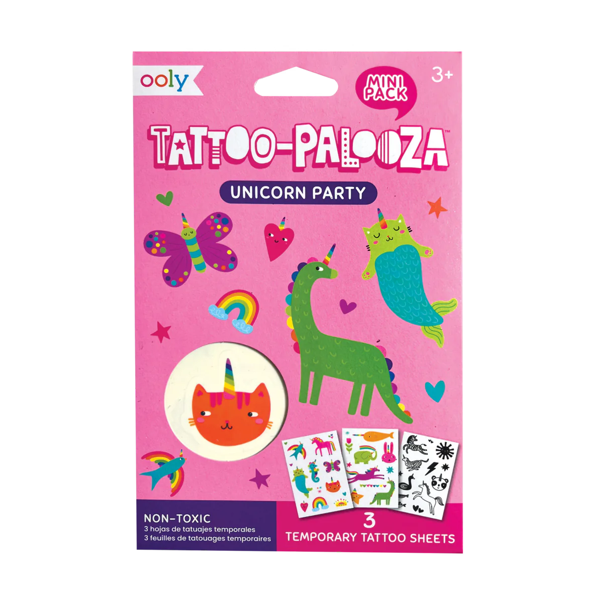 Mini Tattoo Palooza Temporary Tattoos: Unicorn Party