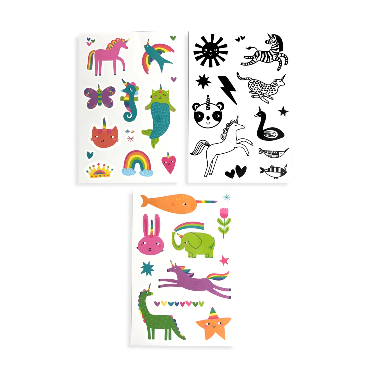 Mini Tattoo Palooza Temporary Tattoos: Unicorn Party