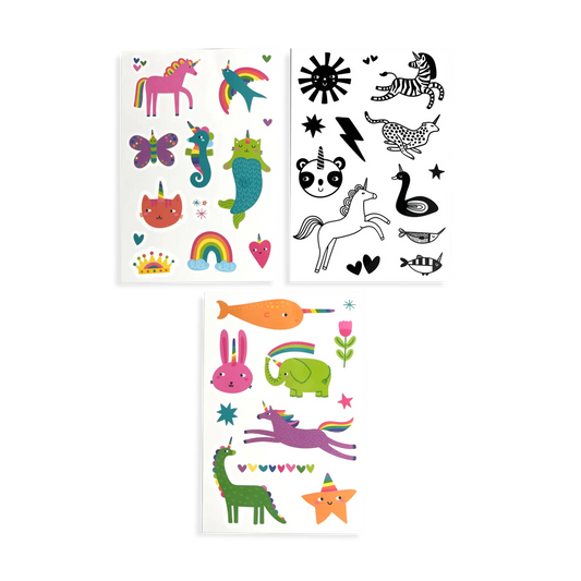 Mini Tattoo Palooza Temporary Tattoos: Unicorn Party