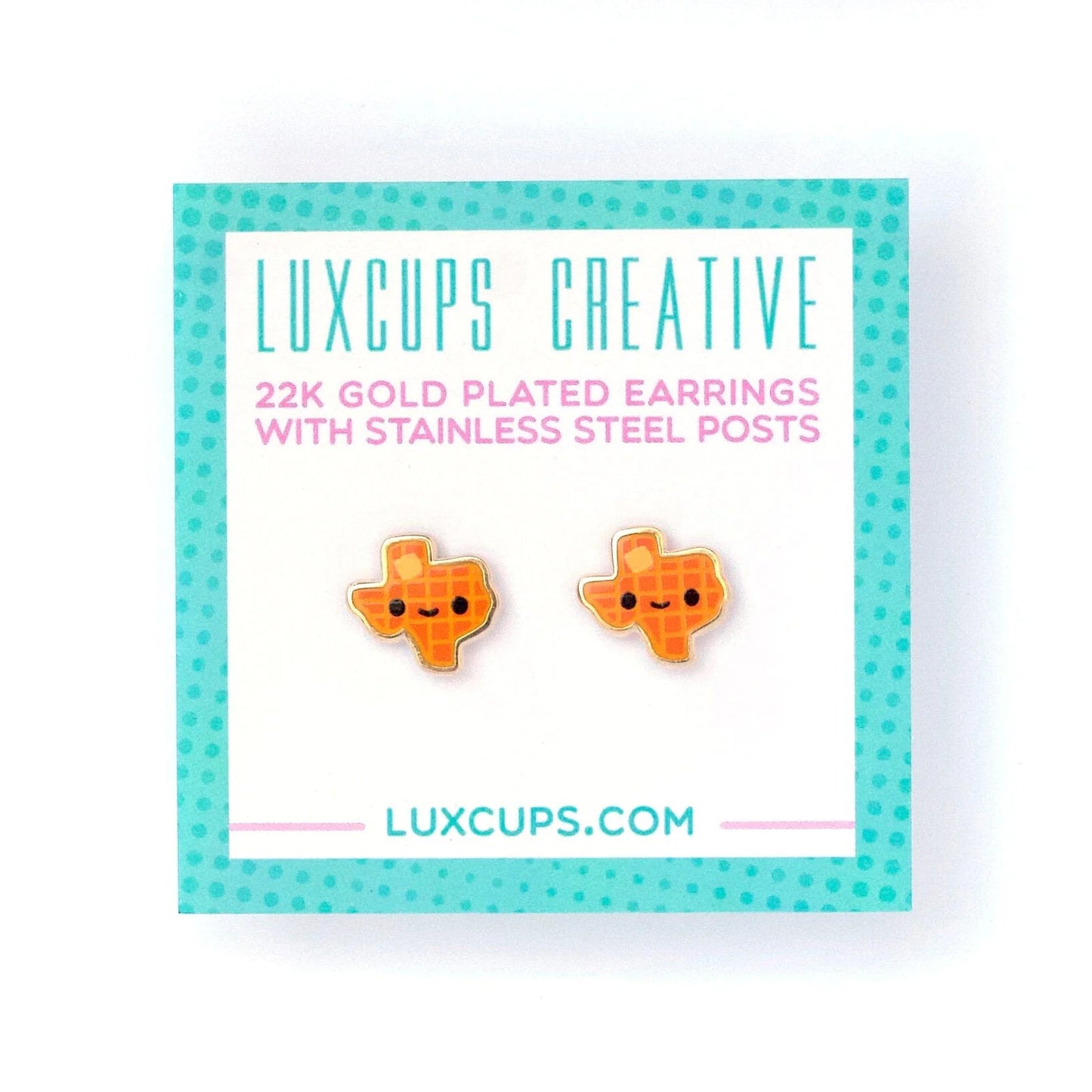 Texas Waffle Earrings