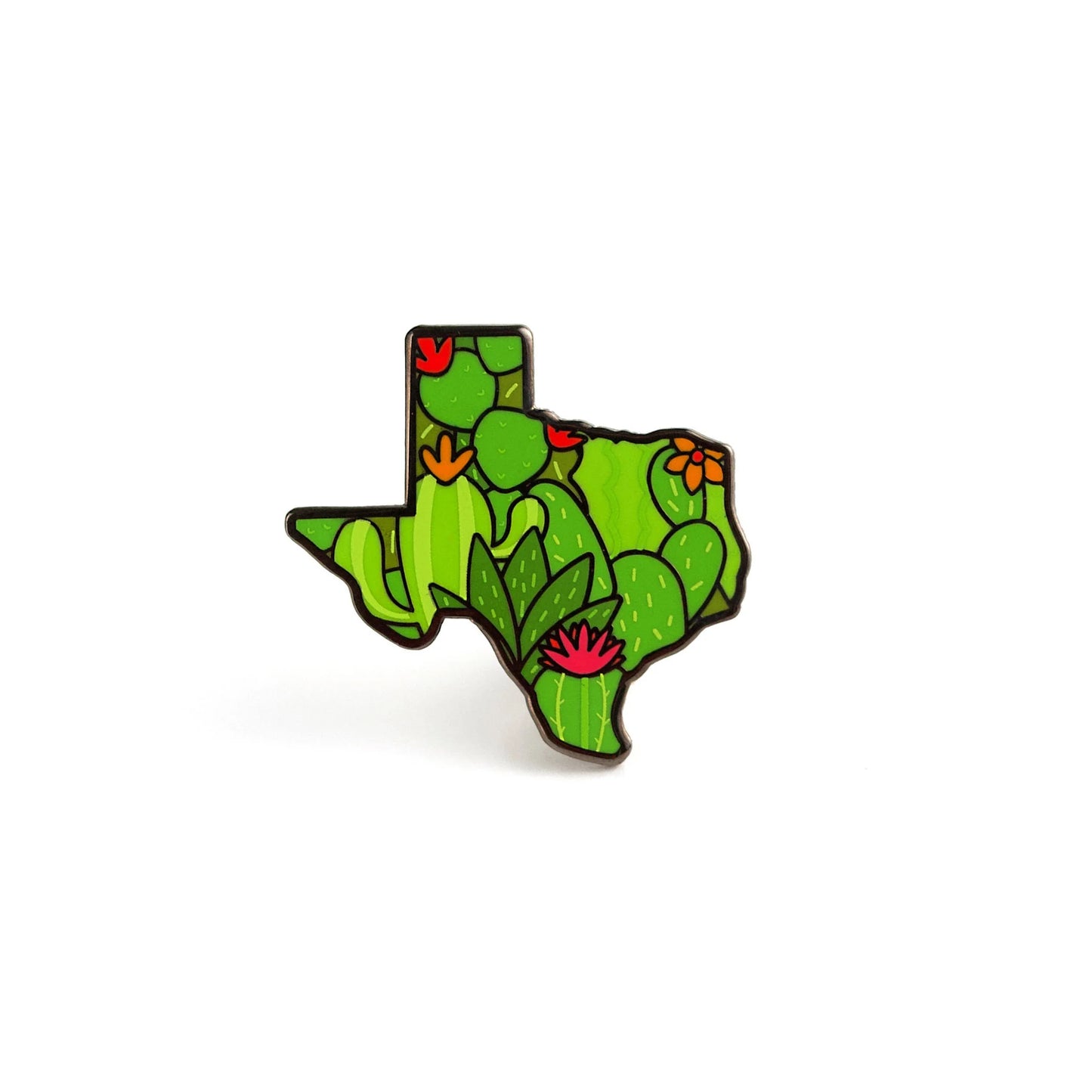 Texas Cacti Enamel Pin