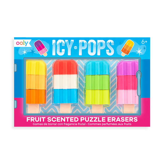 Icy Pops- Fruit Scented Puzzle Erasers