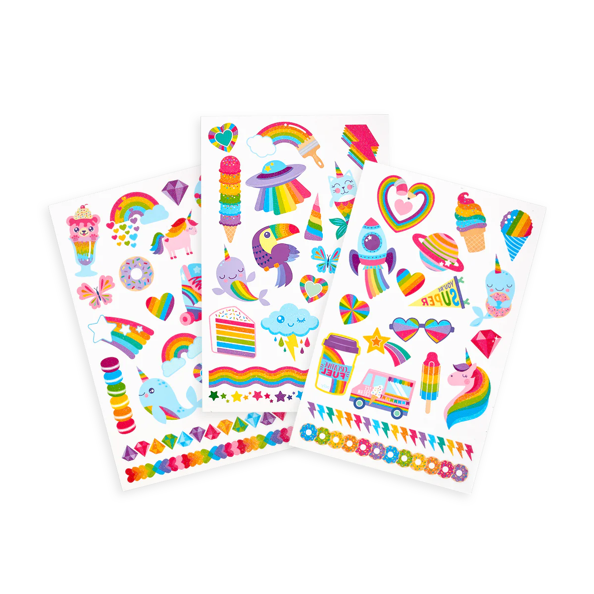 Tattoo Palooza Temporary Tattoos: Over The Rainbow