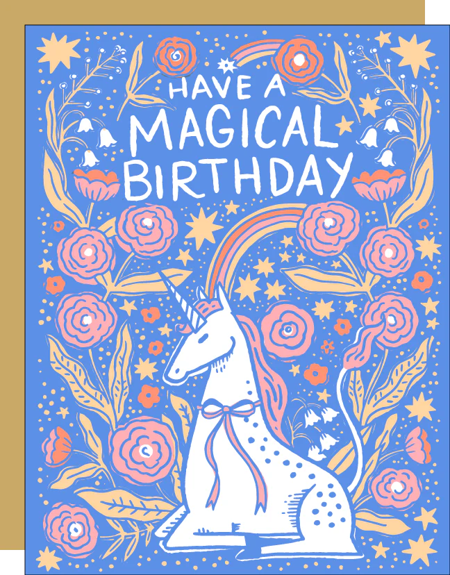 Folk Unicorn Have a Magical Birthday