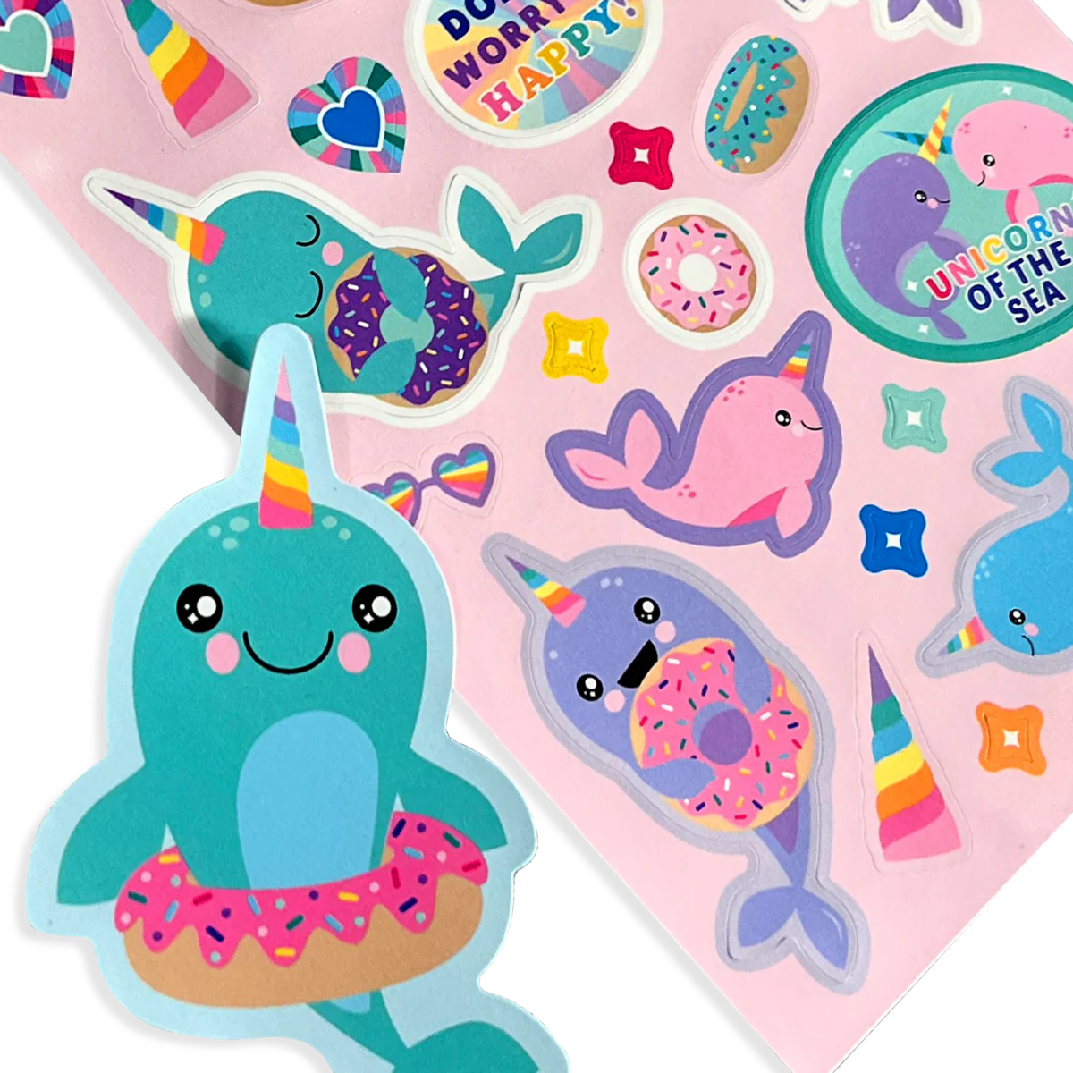 Scented Scratch Stickers: Nom Nom Narwhals