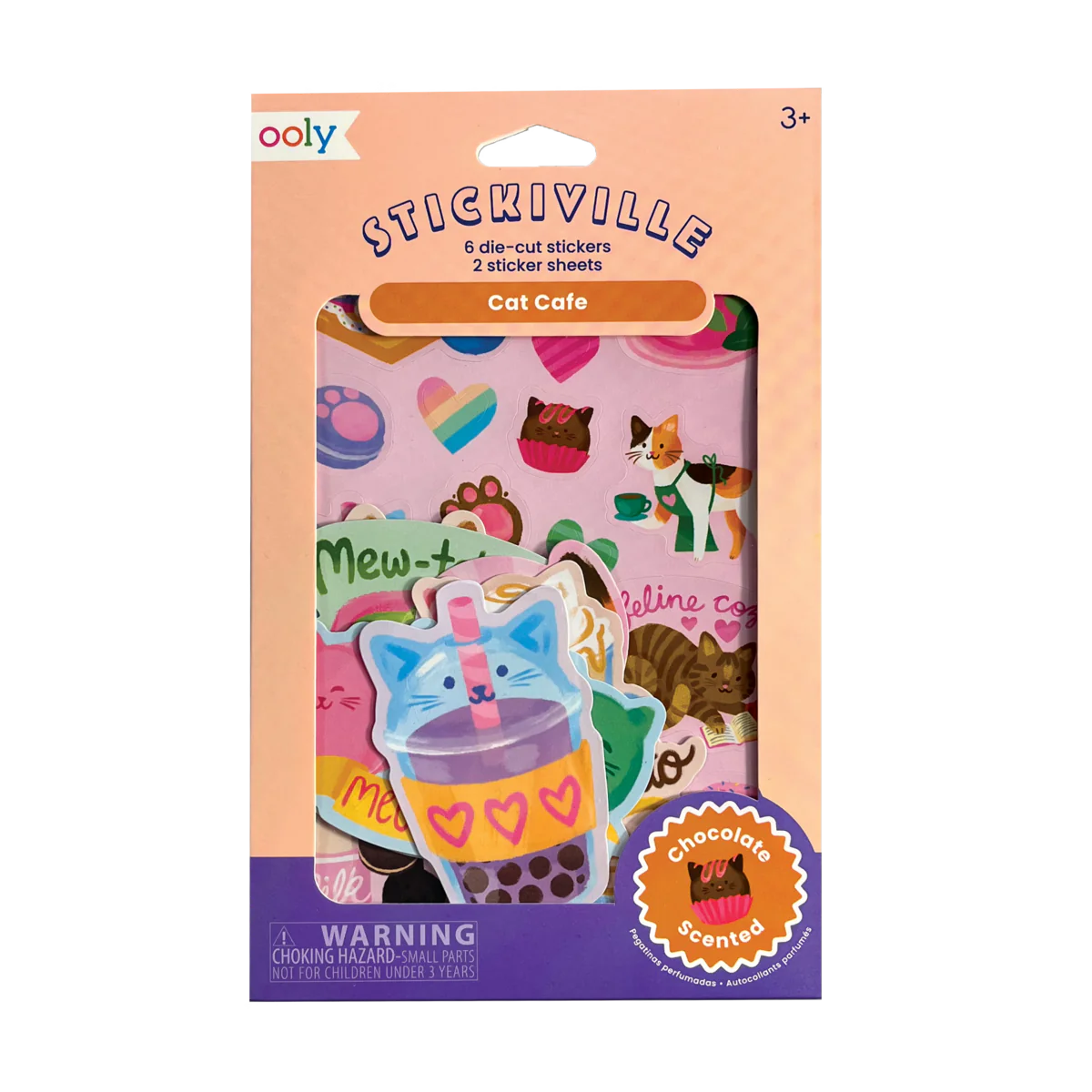 Cat Cafe Scented Stickers