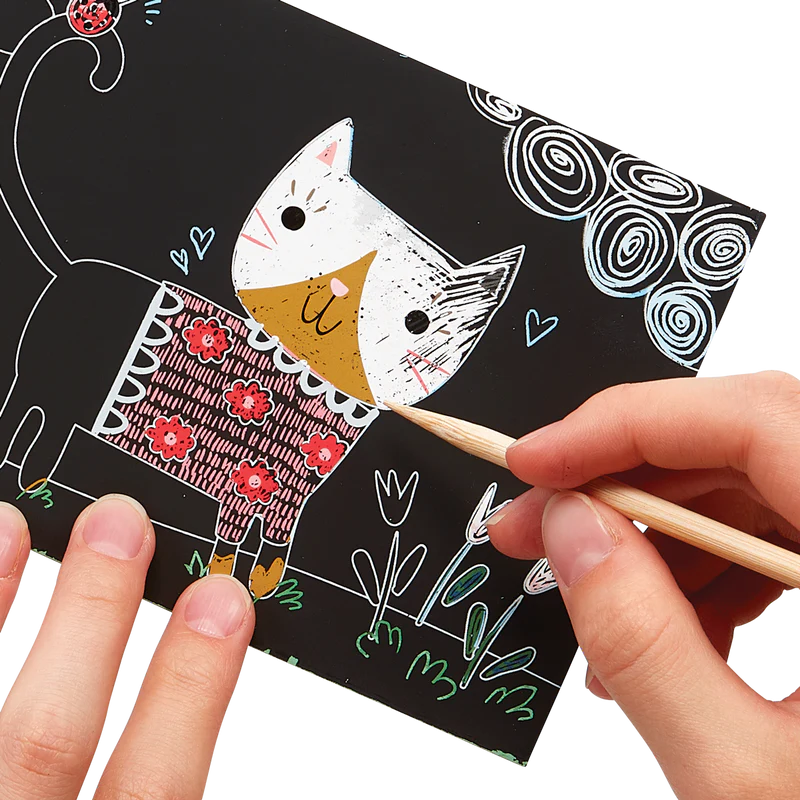 Mini Scratch & Scribble Art Kit: Cutie Cats