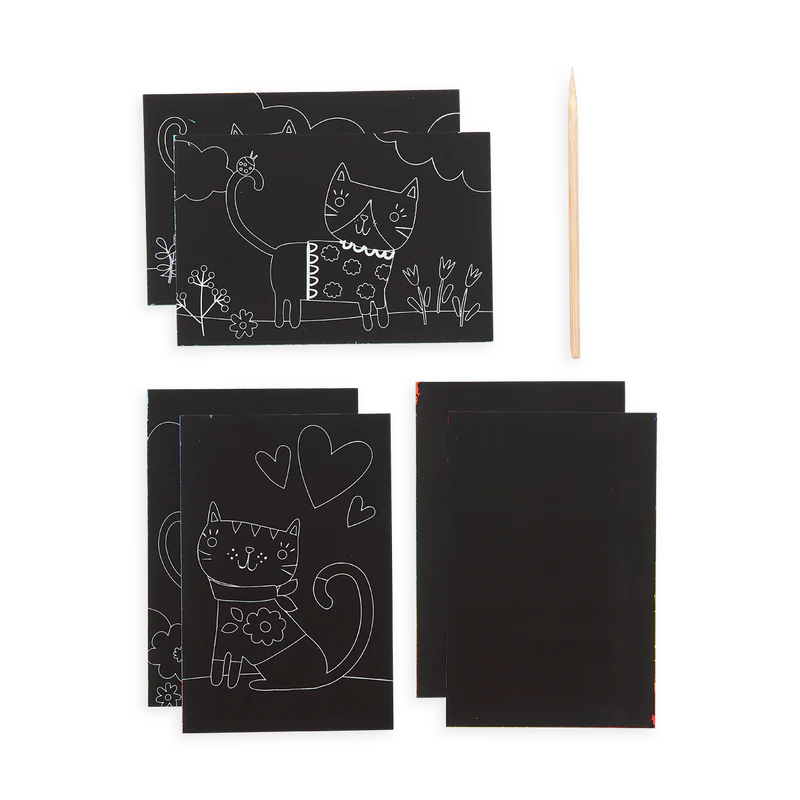 Mini Scratch & Scribble Art Kit: Cutie Cats