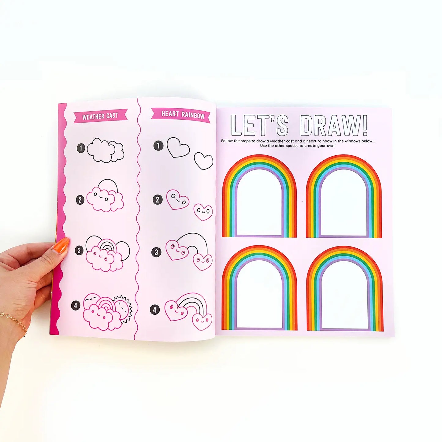 Draw-Along Rainbow Sticker Book