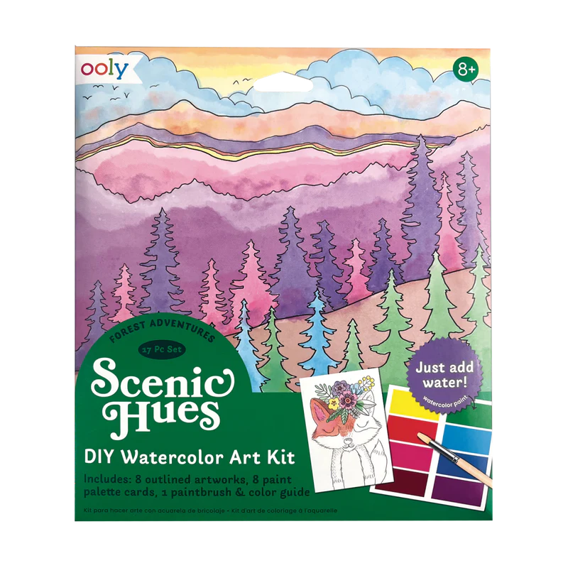 Scenic Hues DIY Watercolor Kit - Forest Adventure