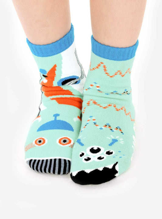 Robot & Alien | Kids Socks | Collectible Mismatched Socks