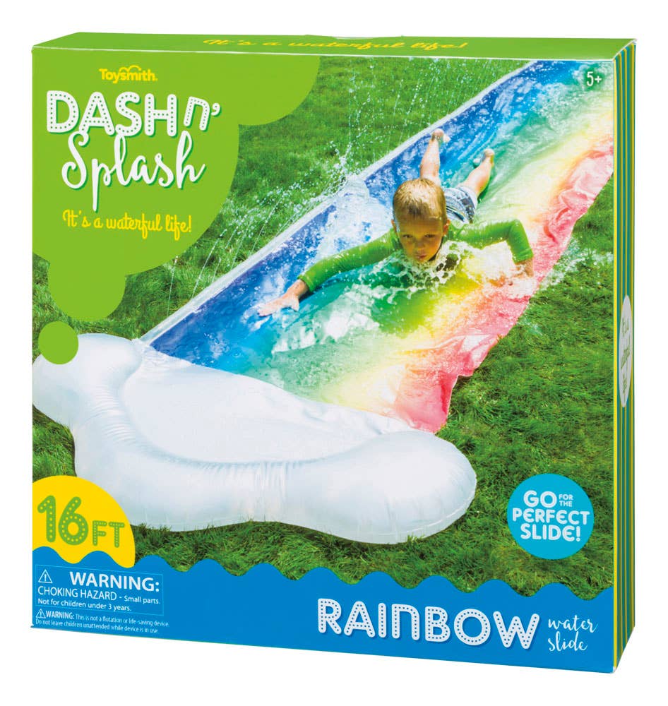 Dash 'N Splash Rainbow Inflatable Outdoor Water Slide