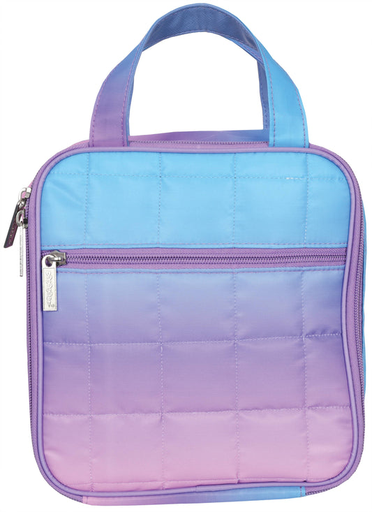 Purple Ombre Quilted Lunch Tote