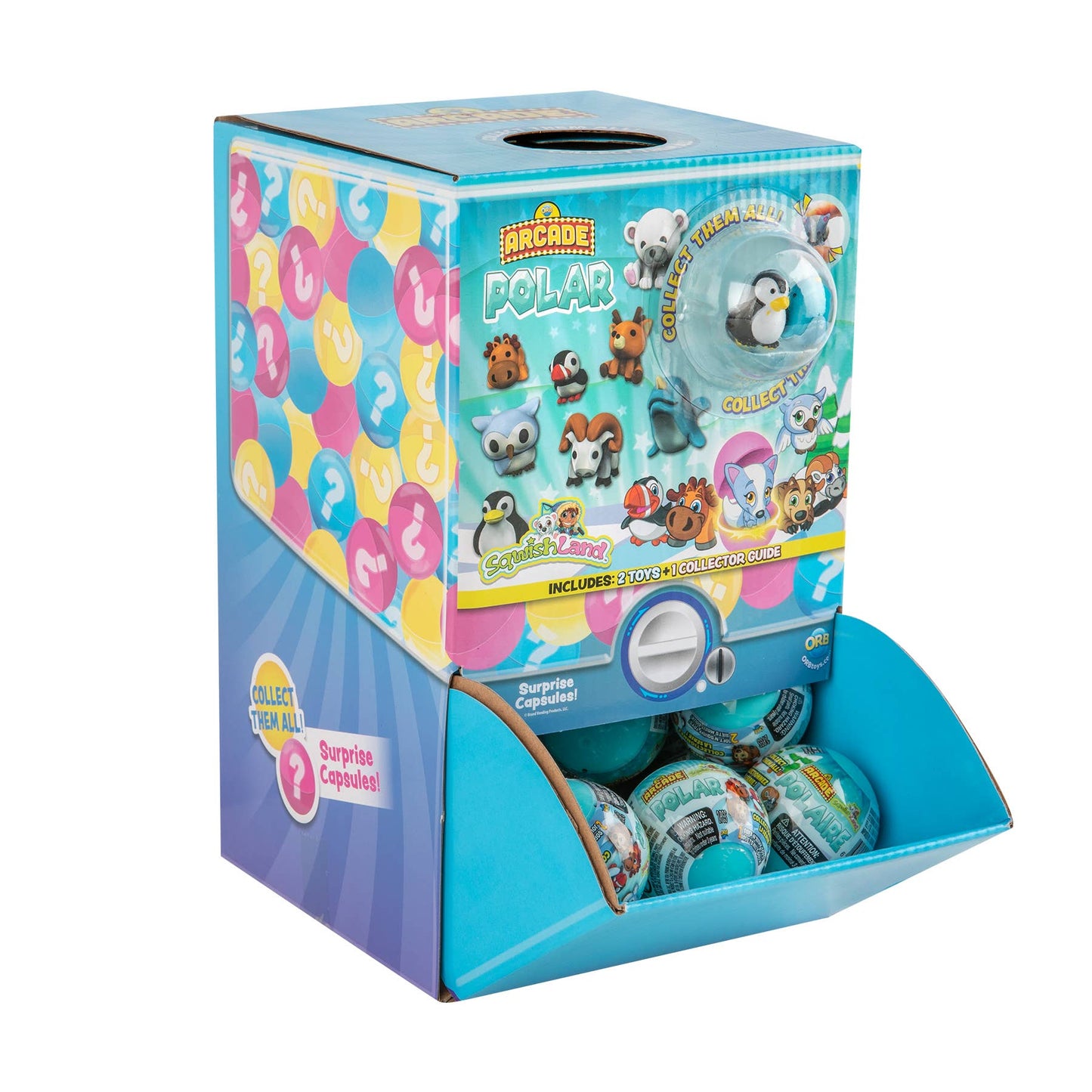 ORB Arcade™ Capsules Sqwishland Polar Collection PDQ