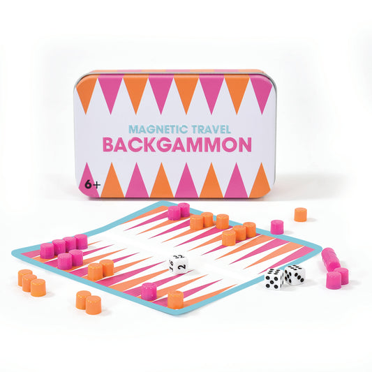 Backgammon Tin Travel Game