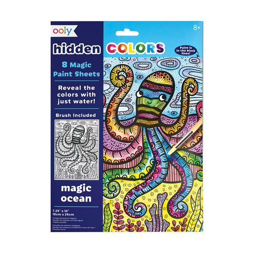 Hidden Colors Magic Paint Sheets - Magic Ocean