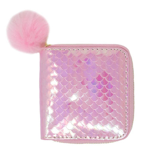 Pink Mermaid Scale Wallet