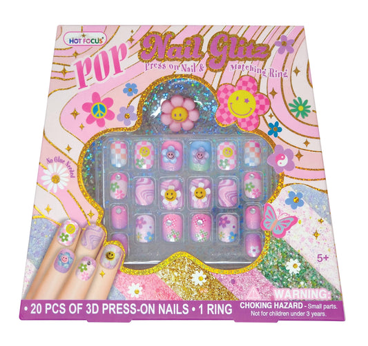 Pop Nail Glitz - Groovy Flower