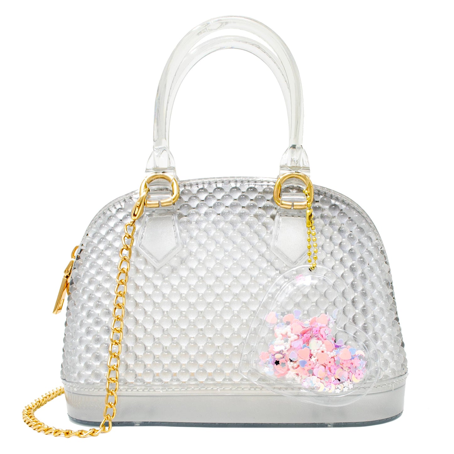 Jelly Bead Bowling Bag - White