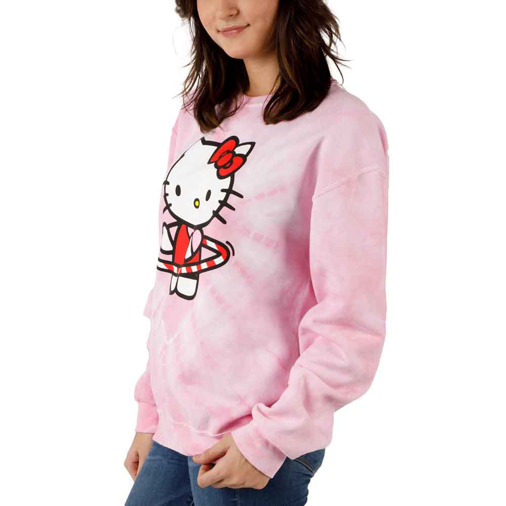 Hello Kitty Hula Hoop Washed Juniors Sweatshirt