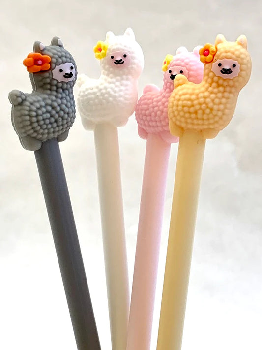 Llama Flower Gel Pen