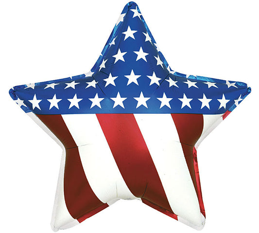 17” Star and Stripes Balloon- 5 count