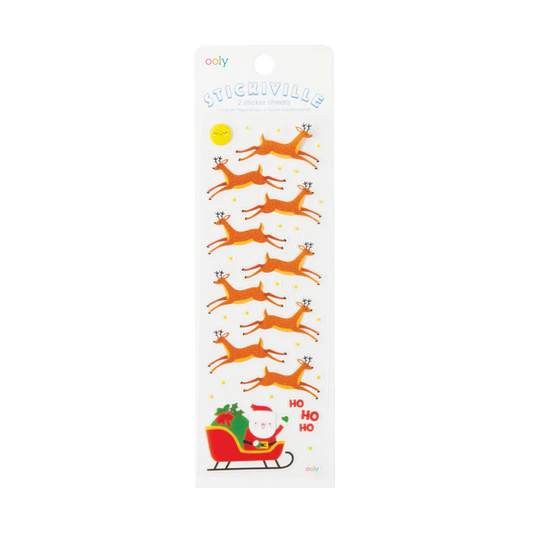 Stickiville Here Comes Santa Stickers