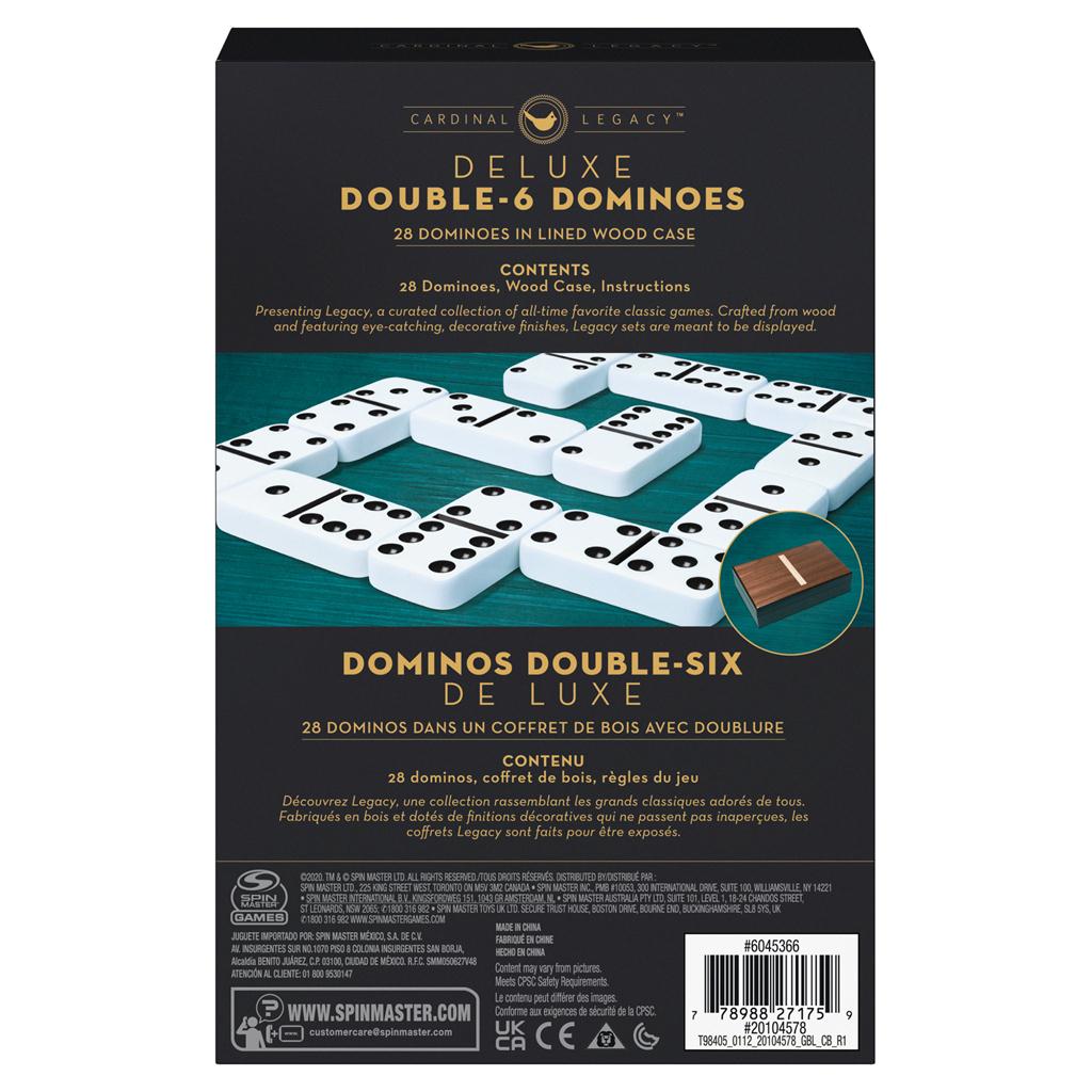 Cardinal Legacy Deluxe Double-6 Dominoes