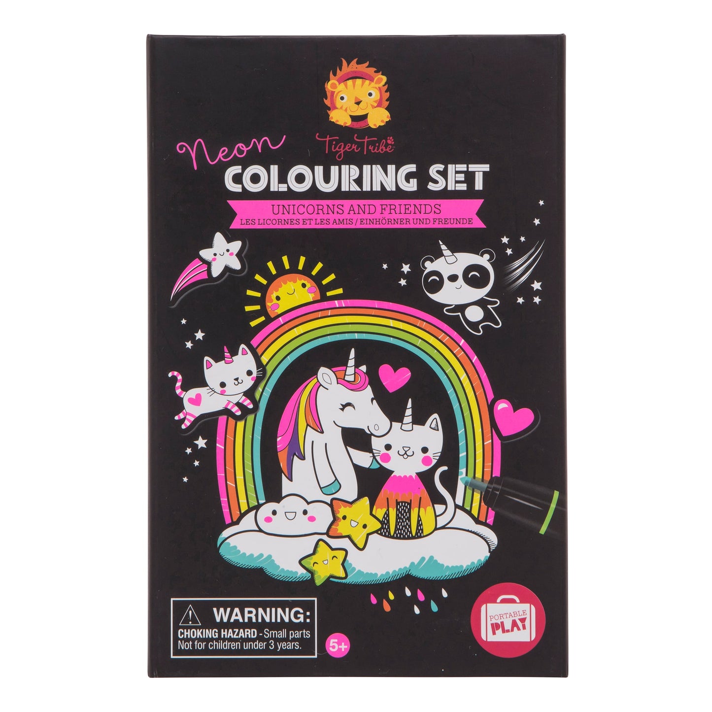 Unicorn & Friends - Neon Coloring Set