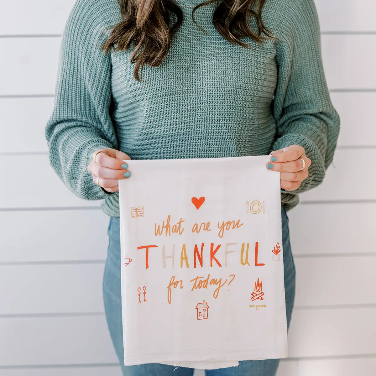What Are You Thankful For - Flour Sack Towel