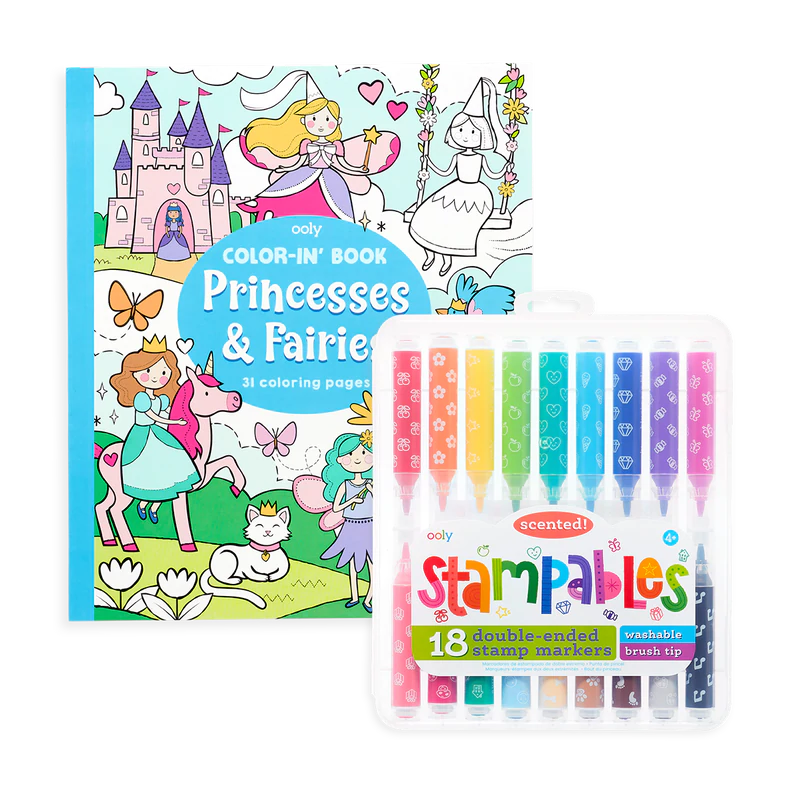 Princess & Fairies Stampables Coloring Giftables Pack