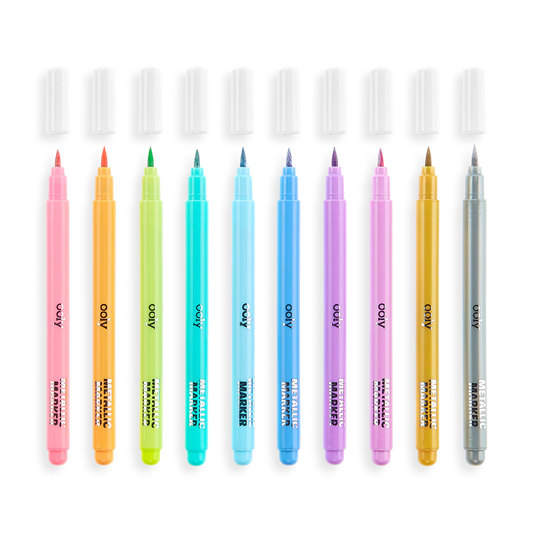 Color Lustre Metallic Brush Markers