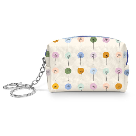 Dotted Palms Key Chain Pouch