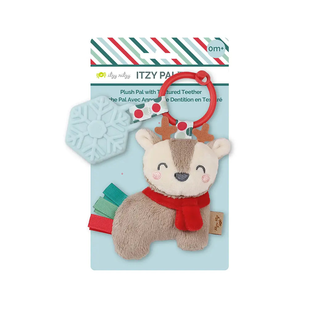 Holiday Reindeer Itzy Pal™ Plush + Teether