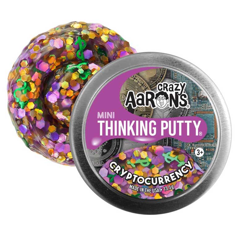 Crazy Aaron’s Mini Thinking Putty - Cryptocurrency