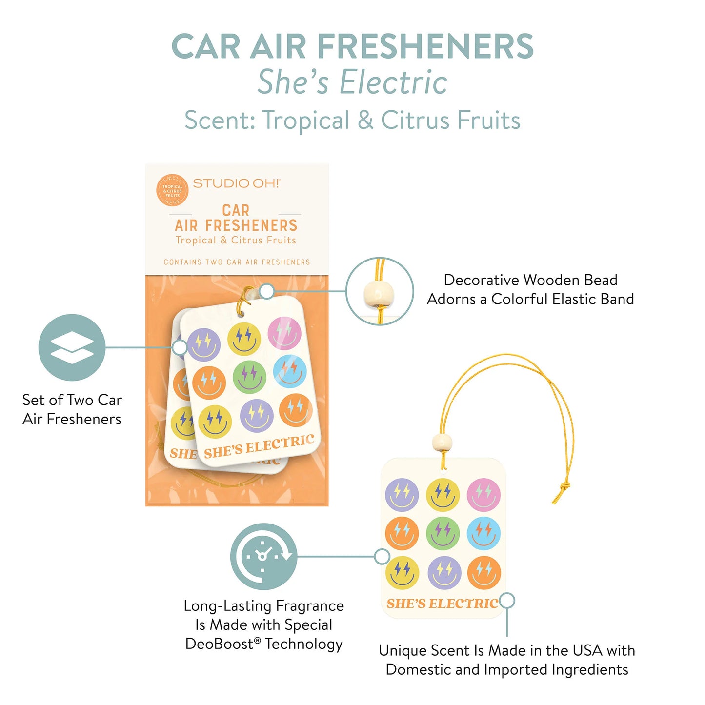 Car Air Fresheners - She’s Electric