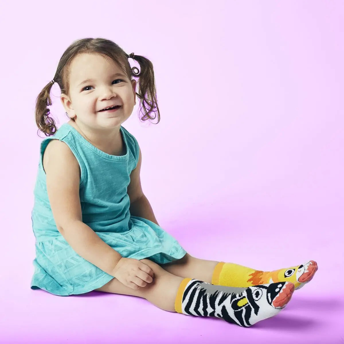 Lion & Zebra | Kids Socks | Collectible Mismatched Socks