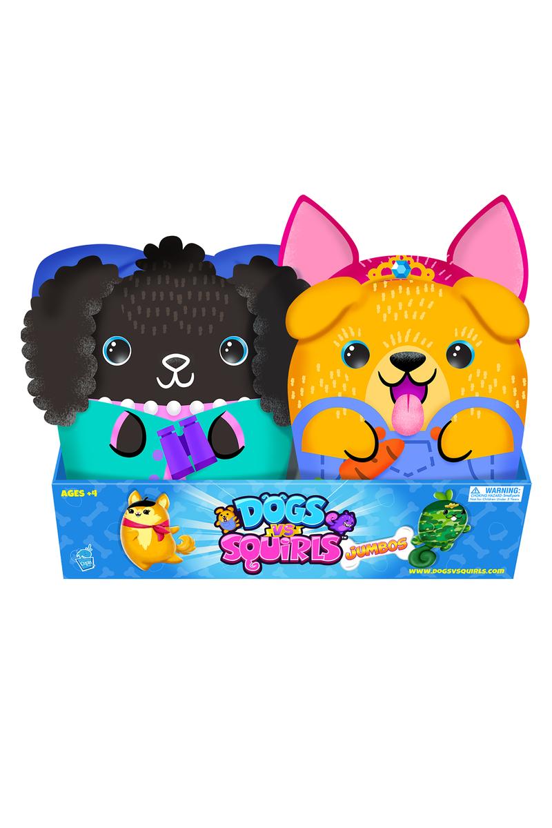 Dogs Vs Squirls Jumbo Plush