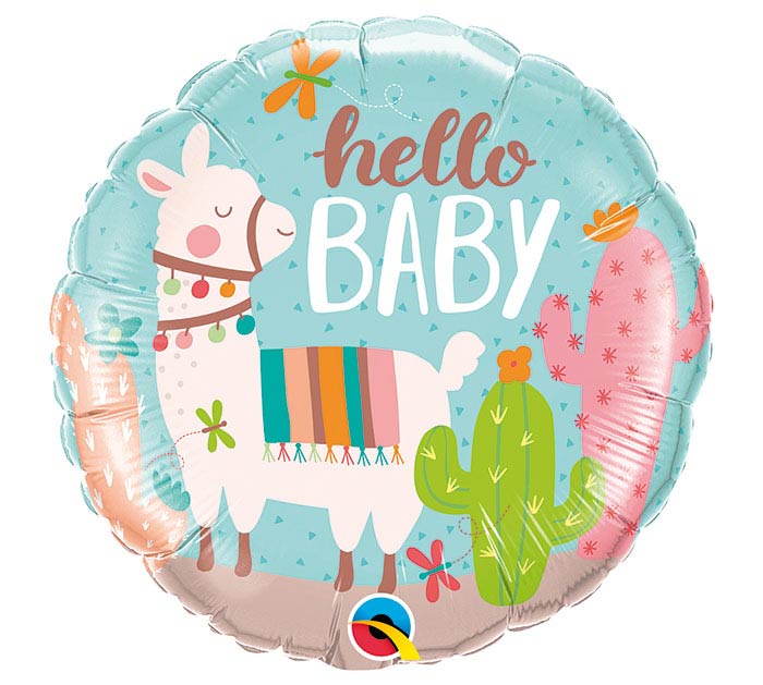 18” Hello Baby Llama Balloon