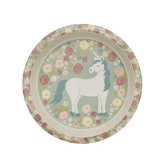 Bamboo Mini Plate Unicorn