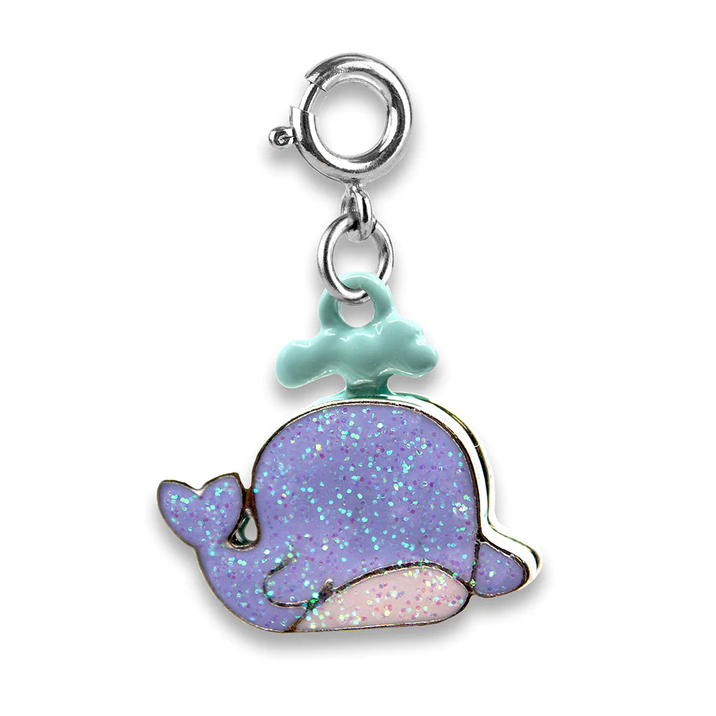 Glitter Whale Charm