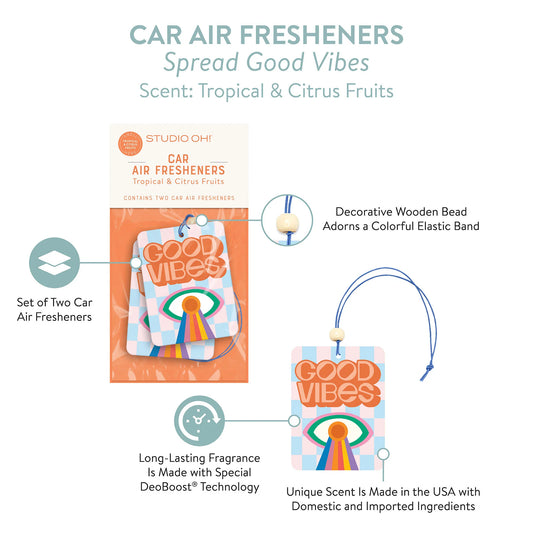 Car Air Fresheners - Spread Good Vibes
