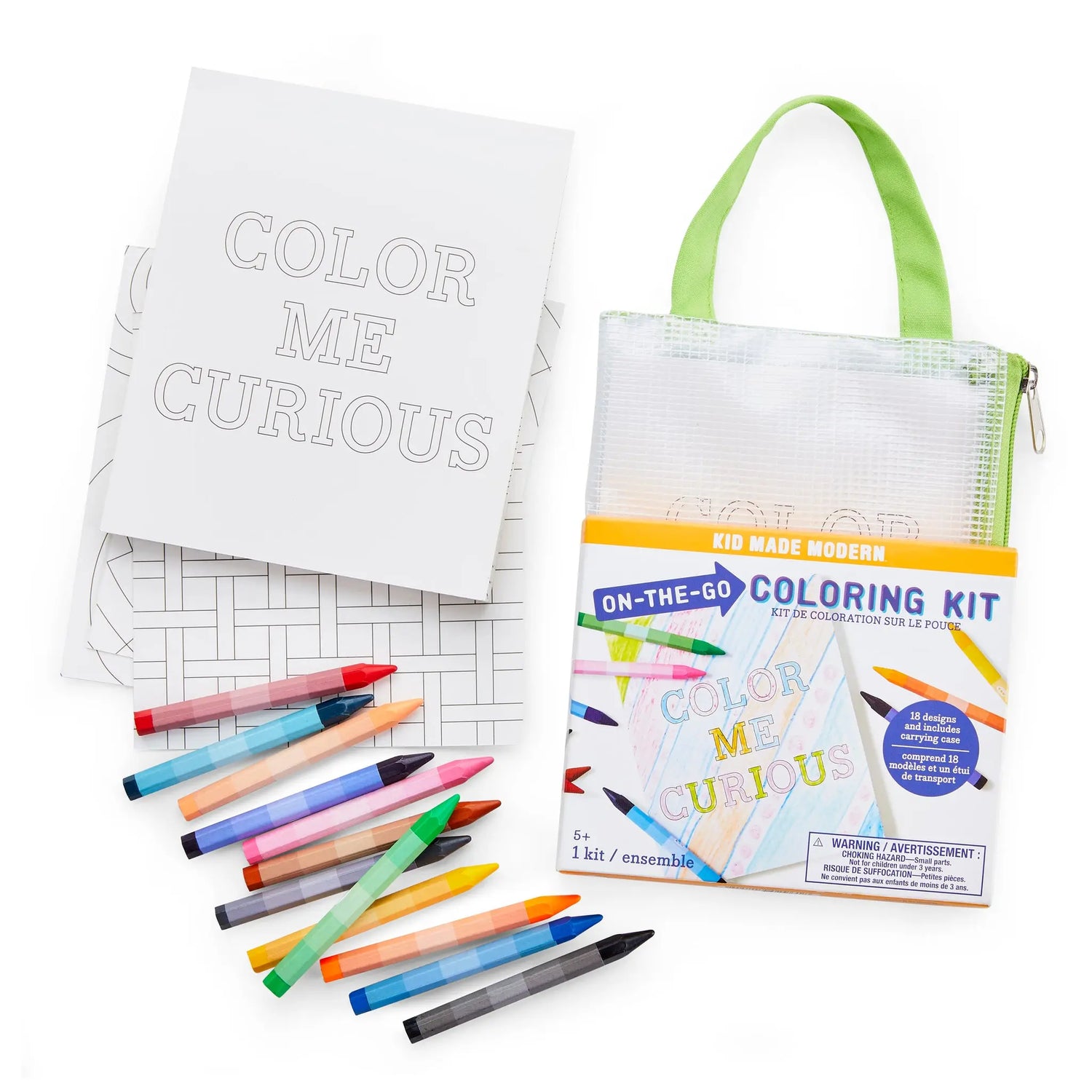 Carry-Along Crayon & Coloring Book Kit-On Safari